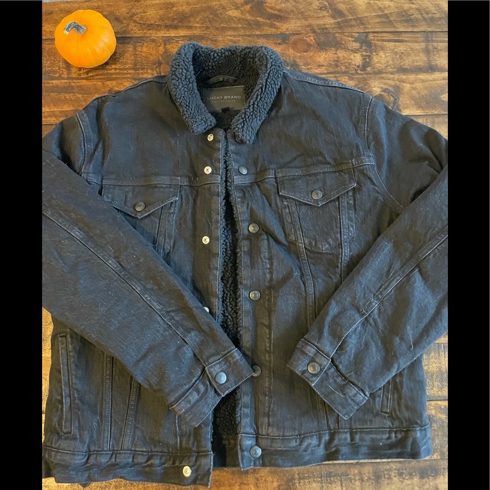 Lucky Brand Black Sherpa Jacket